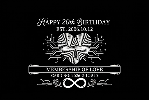 Happy 20th Birthday Card Front